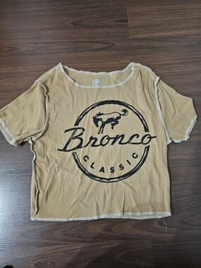 Ford Tan Bronco Classic Cropped Tee